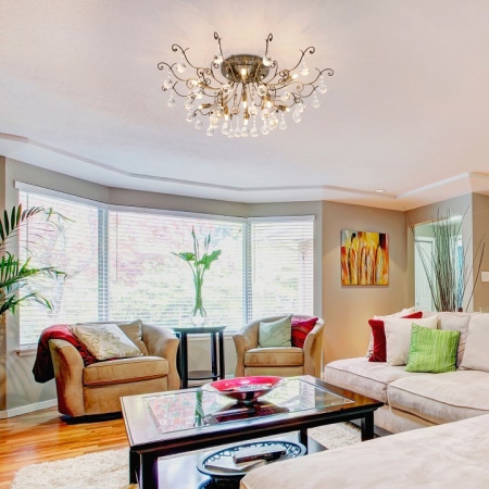 Люстра с хрусталем 10042/12 античная бронза Eurosvet Vita