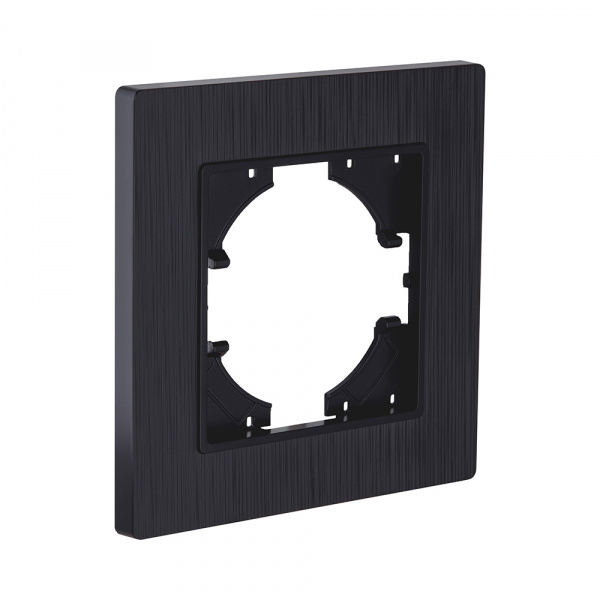Рамка 1-постовая, черный матовый Kollinger Eleganz Plex EP1BM