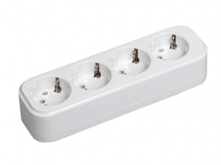 IEK Розетка переносная разб. К04 4 места CLASSIC