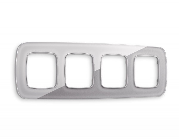 Рамка OMEGA Radian (Сталь Стекло органическое) 4-ая OF320504