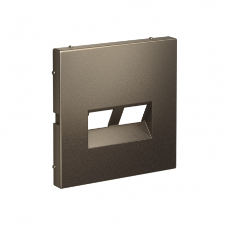 Systeme Electric ArtGallery Мокко Накладка двойная для информационных функций типа Keystone