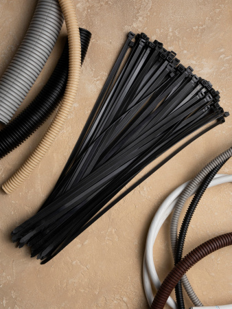 EKF Basic Хомут нейлоновый черный (8,2х400) (100шт.)