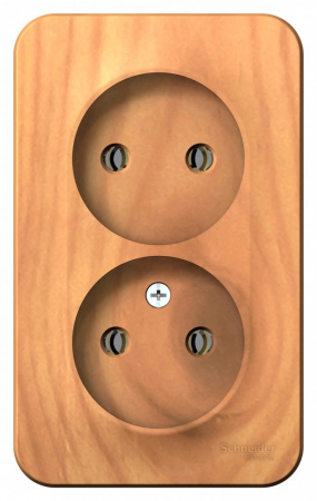 SE Blanca наруж Ясень Розетка 2-ая б/з без шторок, 16А, 250В