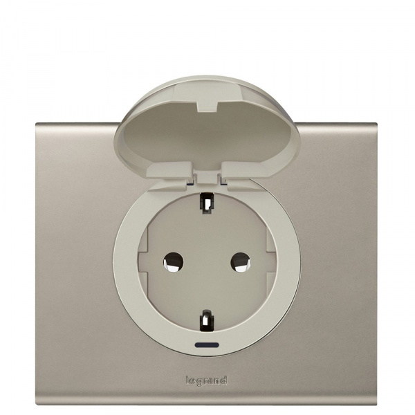 Legrand Celiane2 Мех розетка с/з, винт зажим 2 мод (для накл 68131,68431,66227,67931)