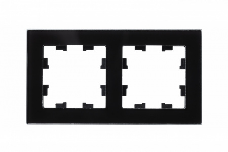 SE AtlasDesign Nature Стекло черный Рамка 2-ая