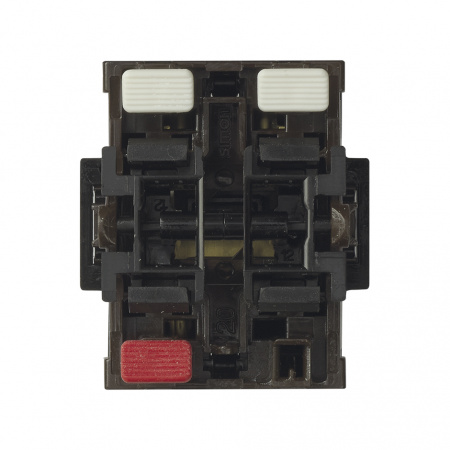 Simon 75 Мех Двухклавишный кнопочный выключатель (1вх+2вых), 1 вход, 10А 250В, S82,82N,88