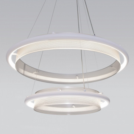 Умный подвесной светильник 90241/2 белый / серебро Eurosvet Imperio