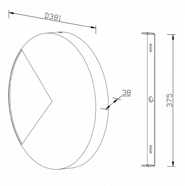 Настенный светильник (бра) MOD320WL-L10BS3K Maytoni Jupiter