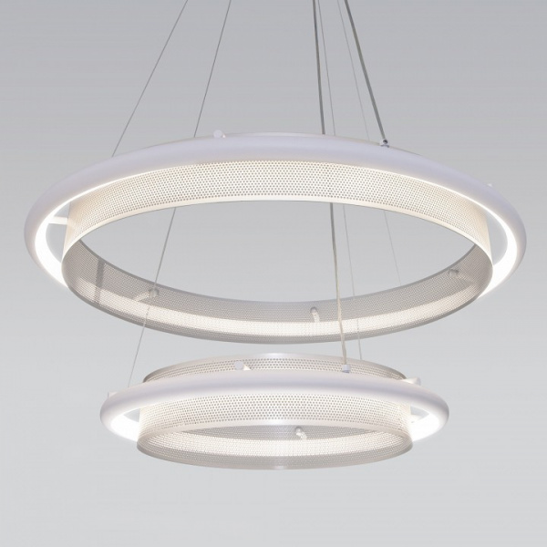 Умный подвесной светильник 90241/2 белый / серебро Eurosvet Imperio