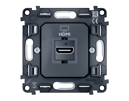 Механизм розетки HDMI 2.0 40V/500mA 2.0GHz 5-18Gbit/s QUANT VM222