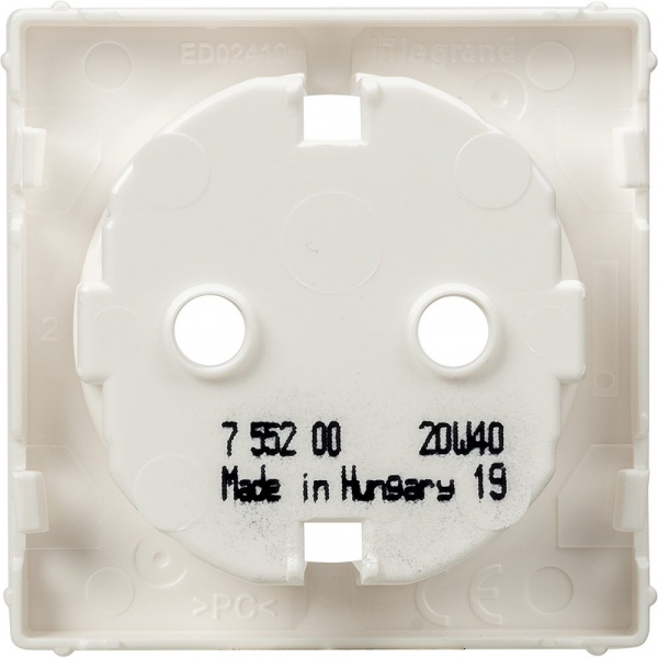 Legrand Valena LIFE Бел Накладка розетки с/з