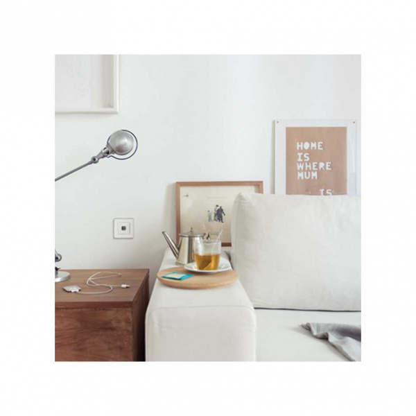 Simon 82 Detail Белая Накладка на механизм 7501090-039