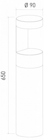 Ландшафтный светодиодный светильник Nimbus IP54 35126/F черный Elektrostandard Nimbus a055641