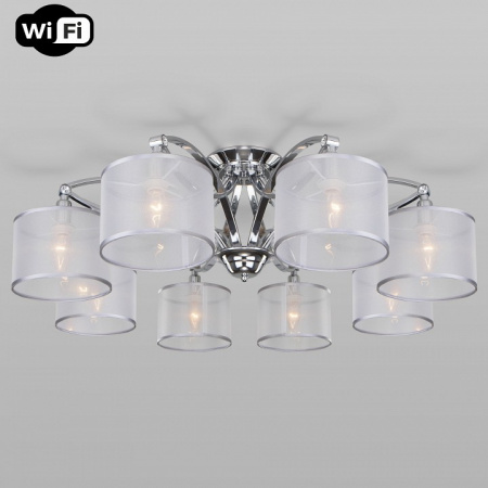 Умный потолочный светильник 60124/8 хром Eurosvet Fabiola Умный потолочный светильник 60124/8 хром Eurosvet Fabiola
