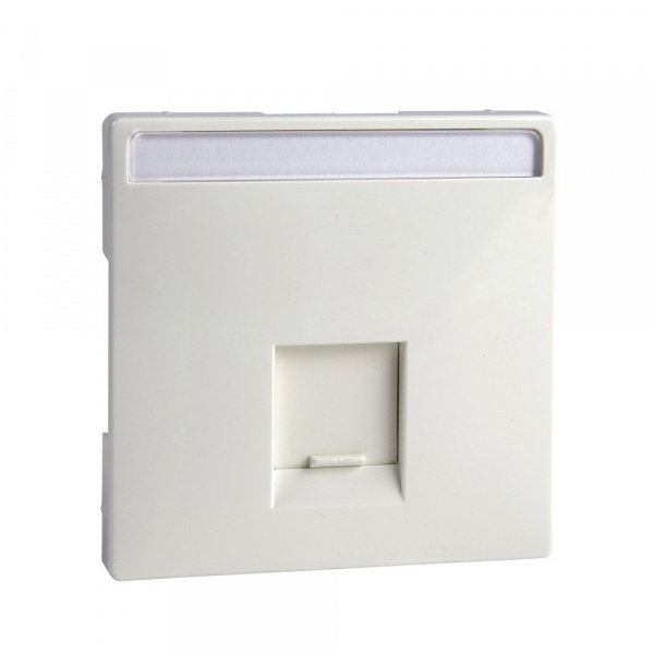 SE Merten SD Бел Накладка розетки ТЛФ/комп 1-ой прямой
