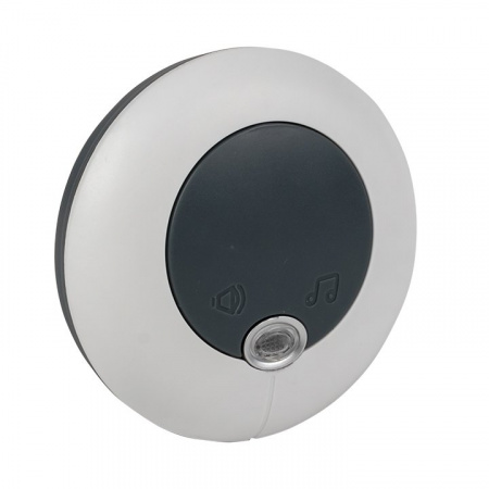 EKF PROxima Звонок беспроводной в розетку Powerself (230В, бел.-сер. 51 мелод. с индик. 4 ур.)