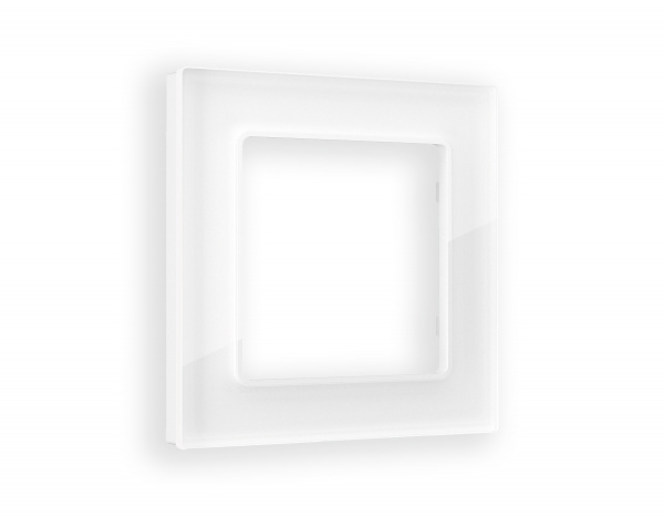 Рамка ALFA Platos (Белый Стекло органическое) 1-ая AF330101