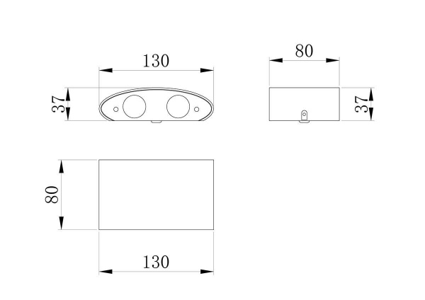 Уличный настенный светодиодный светильник Maytoni Strato O417WL-L4GR3K