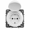 Legrand Celiane Бел Накладка розетки c/з IP44 для механизма 67153