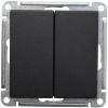 SE Wessen 59 Черный бархат Выключатель 2-клавишный 10АХ