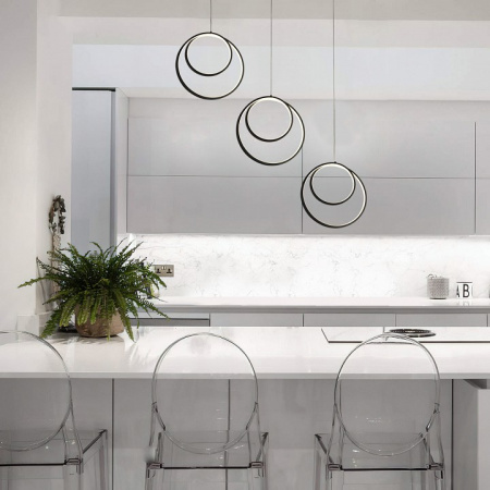 Подвесной светильник 90308/3 черный Eurosvet Flow