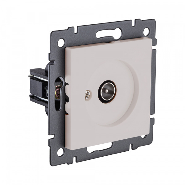 Розетка TV (папа), кашемир матовый Kollinger REA-007CM для Aspekt, Eleganz, Reflex