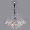 Подвесная люстра с хрусталем 10080/12 хром Eurosvet Crystal