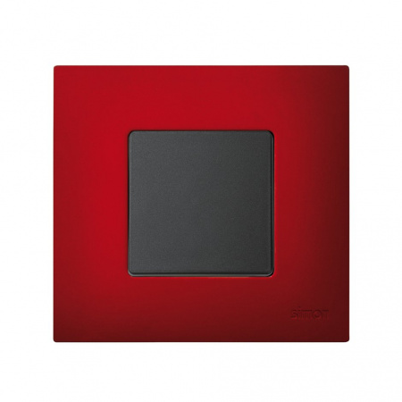 Simon 27 Play Артик Красный Рамка-декор 1-ая