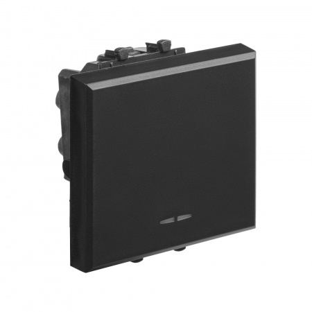 DKC Avanti Черный матовый Инвертор одноклавишный 2 модуля