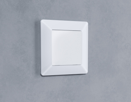 Лицевая панель ALFA (Белый матовый) заглушка для суппорта QUANT AP1360