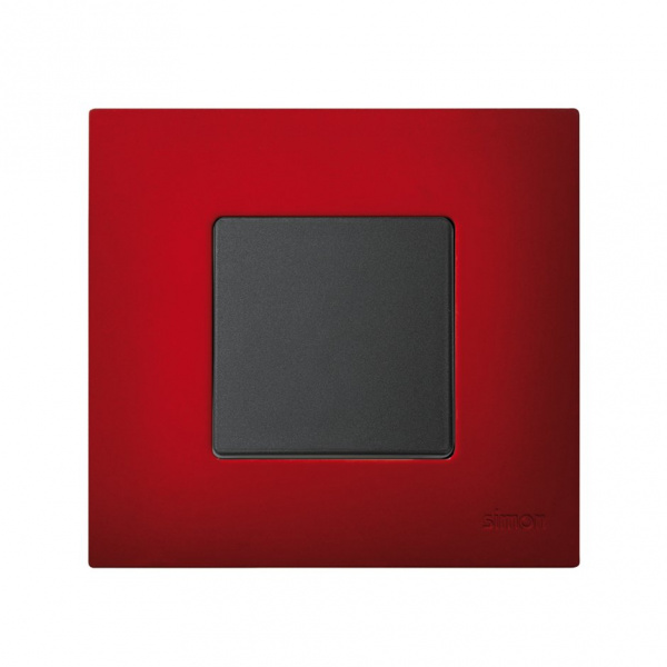 Simon 27 Play Артик Красный Рамка-декор 1-ая