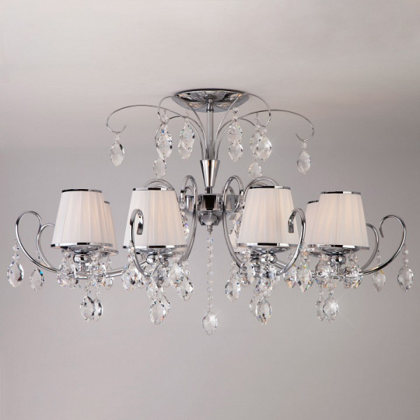 Люстра с хрусталем 10021/8 хром Eurosvet Rosalva Люстра с хрусталем 10021/8 хром Eurosvet Rosalva