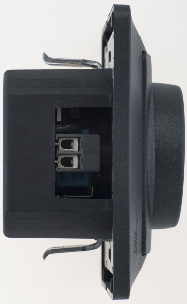 Systeme Electric Glossa Антрацит Светорегулятор (диммер) поворотный, 300Вт (в сборе)