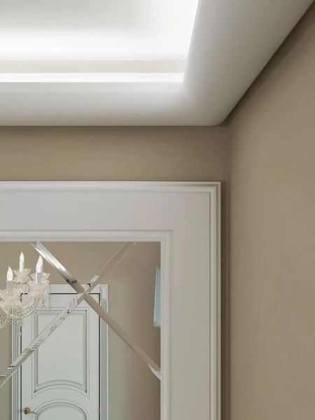 Карниз KX024, 55х50, 2000мм, Экополимер/15 Карниз KX024, 55х50, 2000мм, Экополимер/15