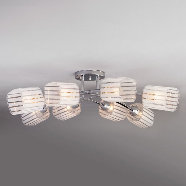 Потолочный светильник 30125/8 хром Eurosvet Ruby