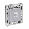 DKC Avanti Компьютерная розетка RJ-45 без шторки в стену, кат.6А одинарная, Закаленная сталь