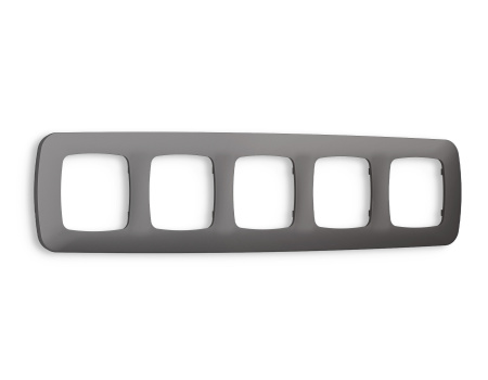 Рамка OMEGA Ecta (Антрацит серый) 5-ая OF140655
