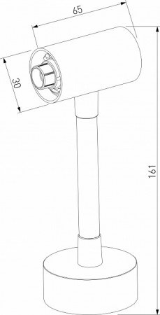 Module System Декоративная гибкая стойка без питания (черный) 85193/00 Elektrostandard Module System a066190