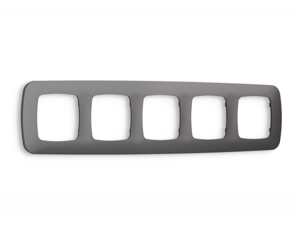 Рамка OMEGA Ecta (Антрацит серый) 5-ая OF140655