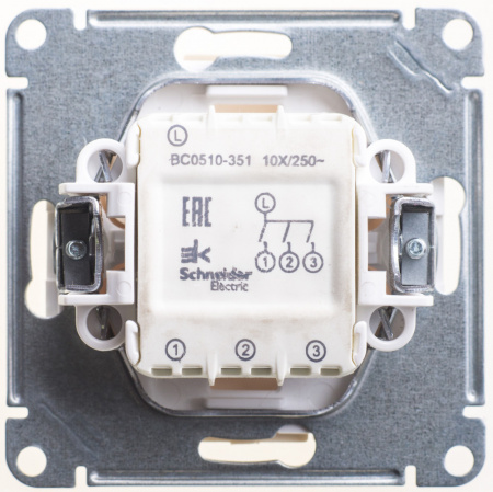 SE Wessen 59 Беж Выключатель 3-клавишный, 10АХ