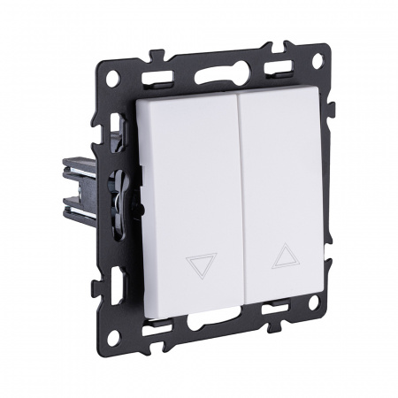 Механизм управления жалюзи 2-клавишный, белый Kollinger Asthetik AS-013WH