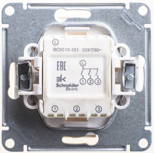 SE Wessen 59 Беж Выключатель 3-клавишный, 10АХ