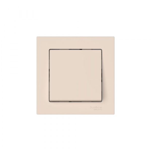 Systeme Electric AtlasDesign Бежевый Выключатель 1-клавишный, сх.1, 10АХ, в сборе, быстрозажим. клем.