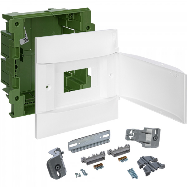 Legrand Practibox S Пластиковый щиток Встраиваемый (в полые стены) 1X6 Белая дверь