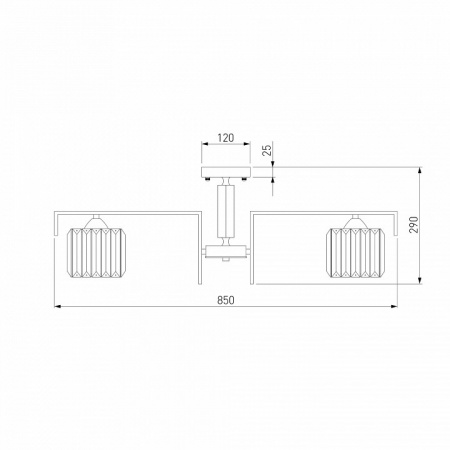 Умный потолочный светильник 10126/8 хром Eurosvet April