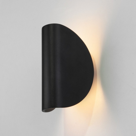 Уличный настенный светодиодный светильник Taco IP54 1632 TECHNO LED чёрный Elektrostandard Taco a052620