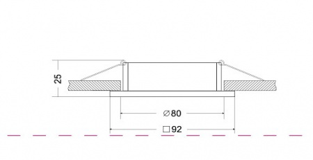 Встраиваемый светильник DL024-2-01S Maytoni Atom