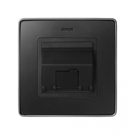 Simon 75 Графит Адаптер на 1 RJ45(12) 75528-, 75540-, 75541-, 75544-39, 75542-30, наклон