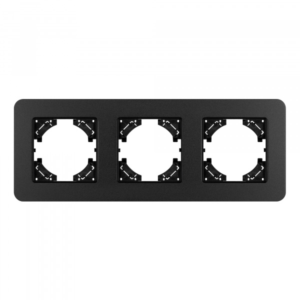 Arlight Рамка алюминиевая FRM-AKIRY-SFAL-3-BK (-)