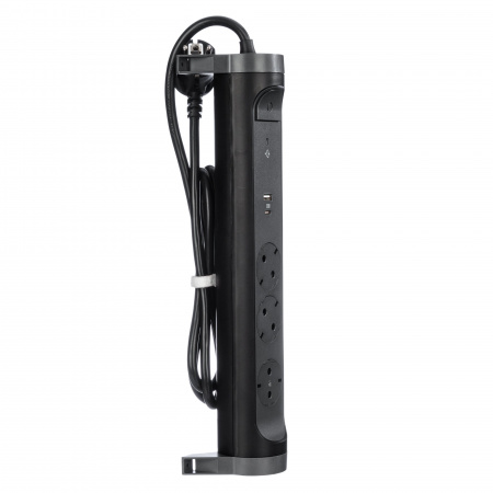 Legrand Удлинитель с поворотным основанием и 2xUSB A+C (3А) зарядками, защитой от импульсных перенапряжений серии "Комфорт" 3 x 2К+З с кабелем 1,5 м.,